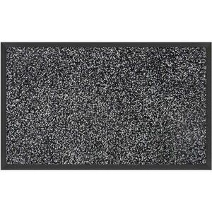 20" x 32", Grey Black, Washable  Door Mat, Heavy Duty Non-Slip Entrance Rug